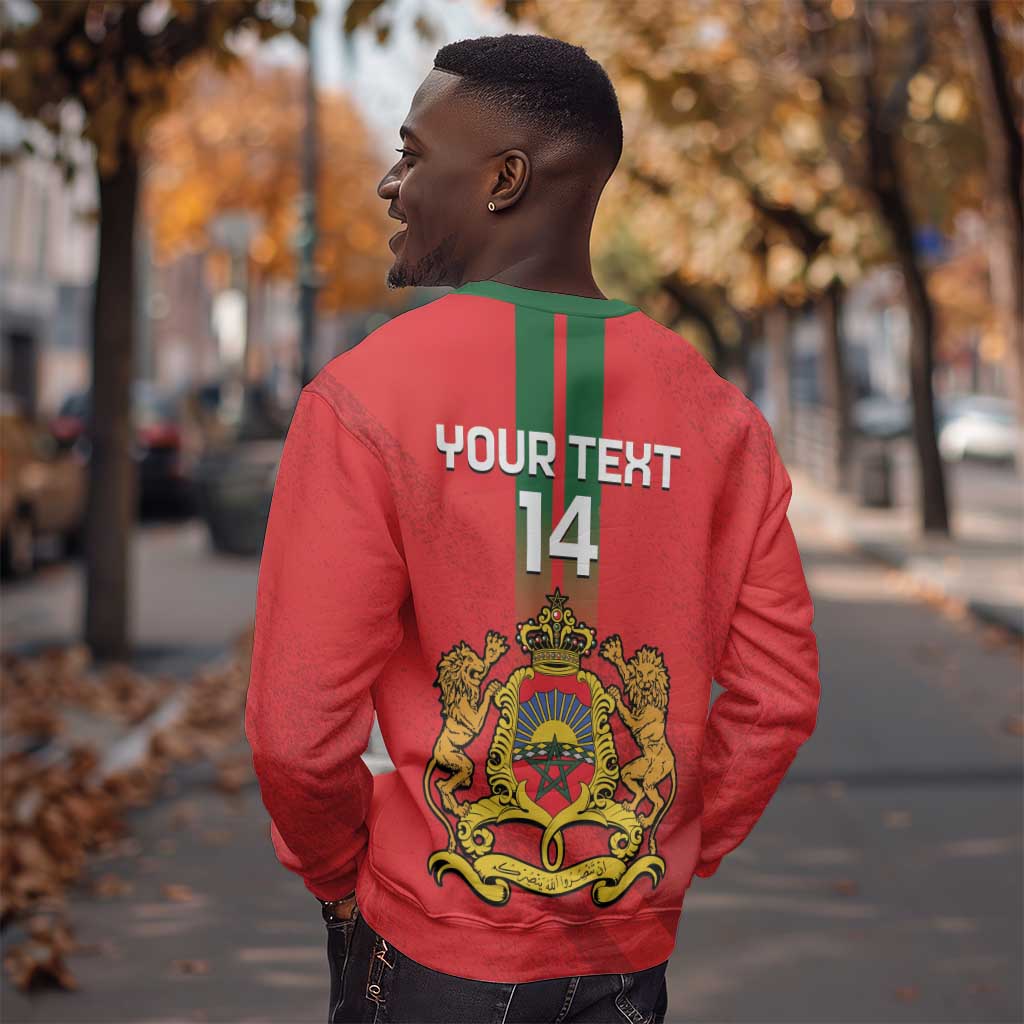 Custom Morocco Football Sweatshirt Go Lionesses of Atlas