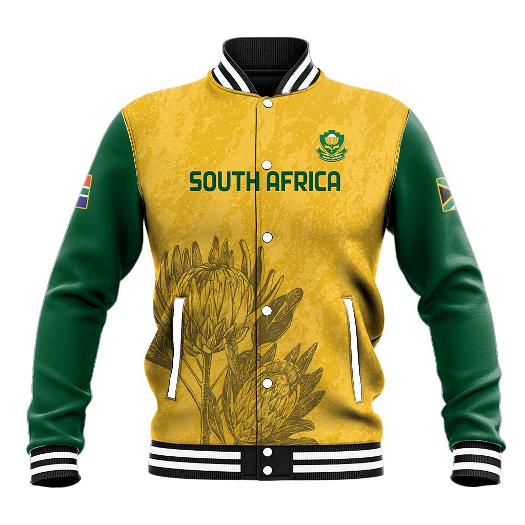 Custom South Africa Soccer Baseball Jacket Go Banyana Banyana Proteas LT14