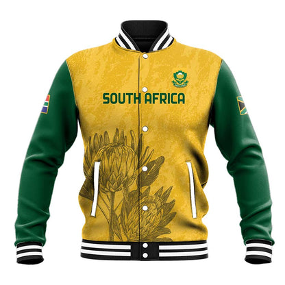 Custom South Africa Soccer Baseball Jacket Go Banyana Banyana Proteas LT14
