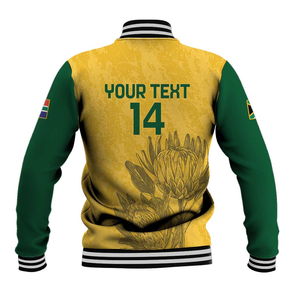 Custom South Africa Soccer Baseball Jacket Go Banyana Banyana Proteas LT14