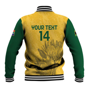 Custom South Africa Soccer Baseball Jacket Go Banyana Banyana Proteas LT14