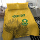 Custom South Africa Soccer Bedding Set Go Banyana Banyana Proteas