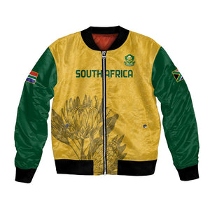 Custom South Africa Soccer Bomber Jacket Go Banyana Banyana Proteas