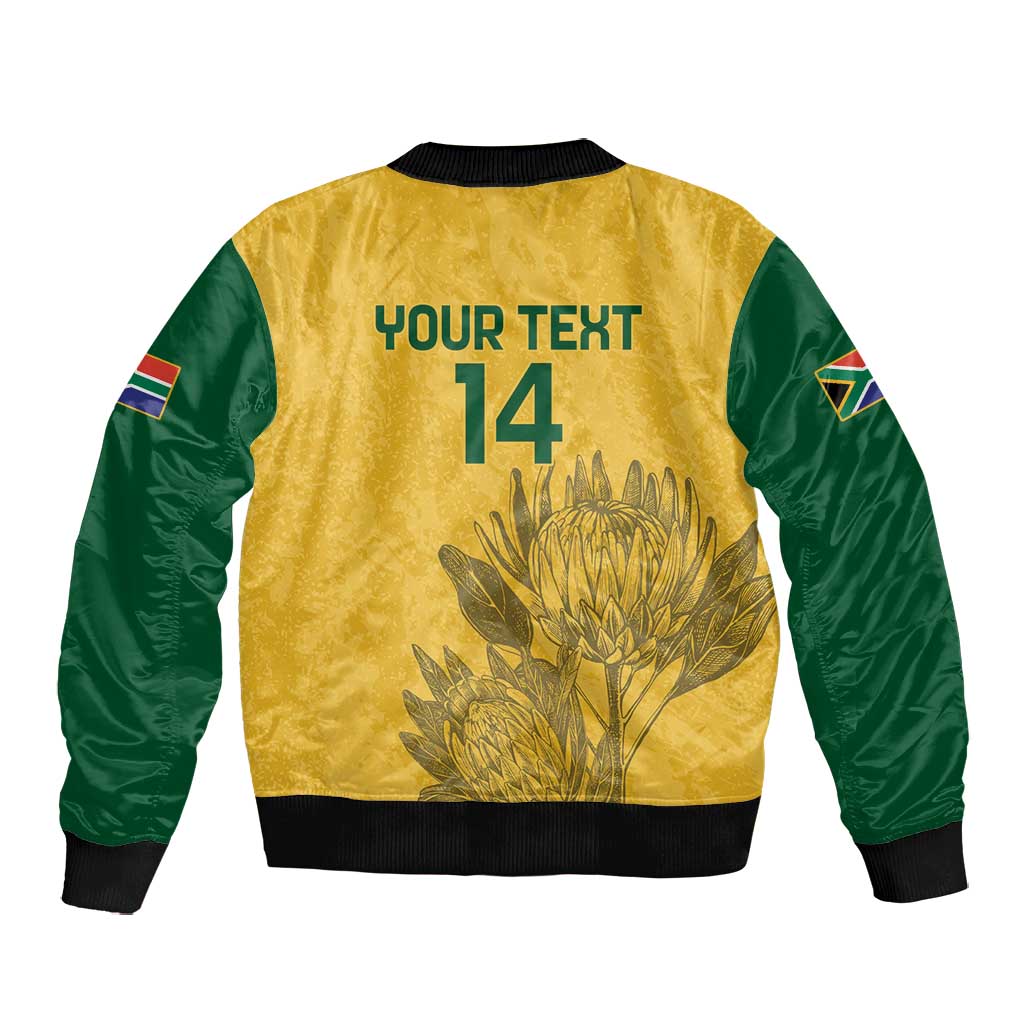 Custom South Africa Soccer Bomber Jacket Go Banyana Banyana Proteas