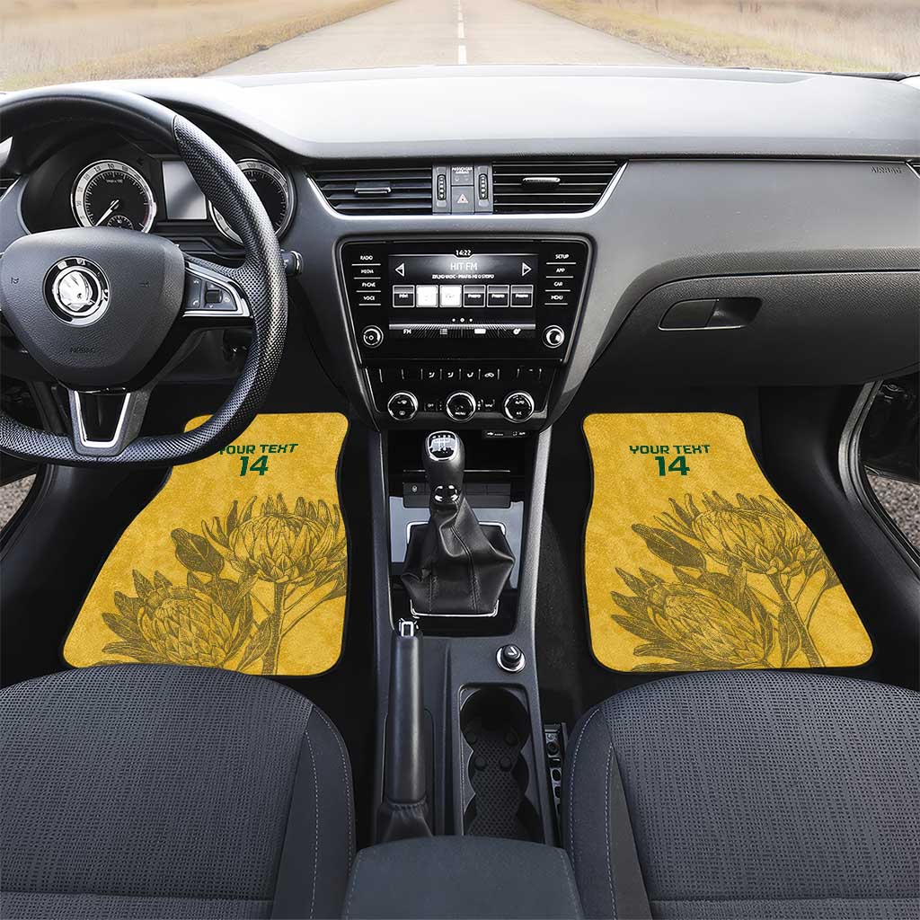 Custom South Africa Soccer Car Mats Go Banyana Banyana Proteas