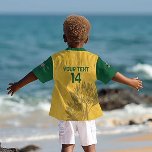 Custom South Africa Soccer Kid Hawaiian Shirt Go Banyana Banyana Proteas
