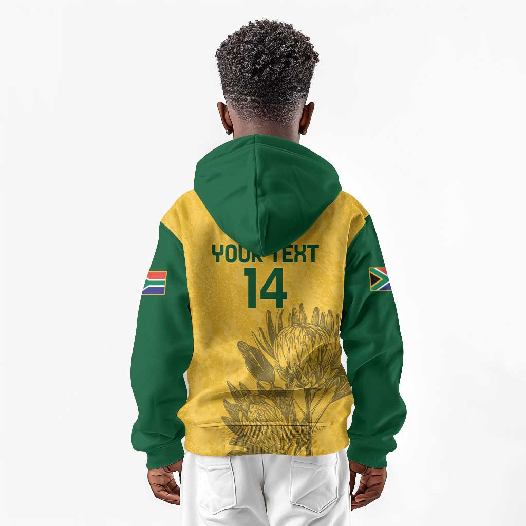 Custom South Africa Soccer Kid Hoodie Go Banyana Banyana Proteas