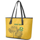 Custom South Africa Soccer Leather Tote Bag Go Banyana Banyana Proteas
