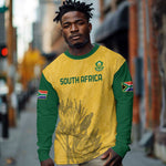Custom South Africa Soccer Long Sleeve Shirt Go Banyana Banyana Proteas LT14