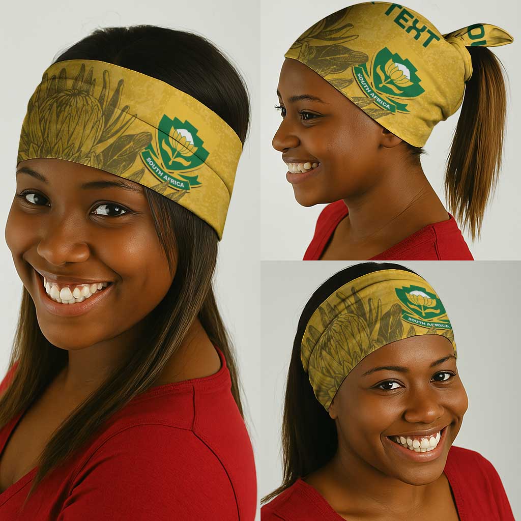 Custom South Africa Soccer Neck Gaiter Go Banyana Banyana Proteas LT14