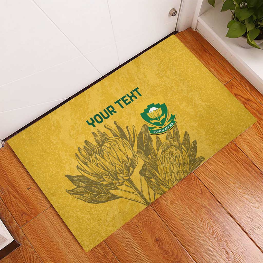 Custom South Africa Soccer Rubber Doormat Go Banyana Banyana Proteas