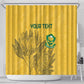 Custom South Africa Soccer Shower Curtain Go Banyana Banyana Proteas