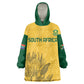 Custom South Africa Soccer Wearable Blanket Hoodie Go Banyana Banyana Proteas