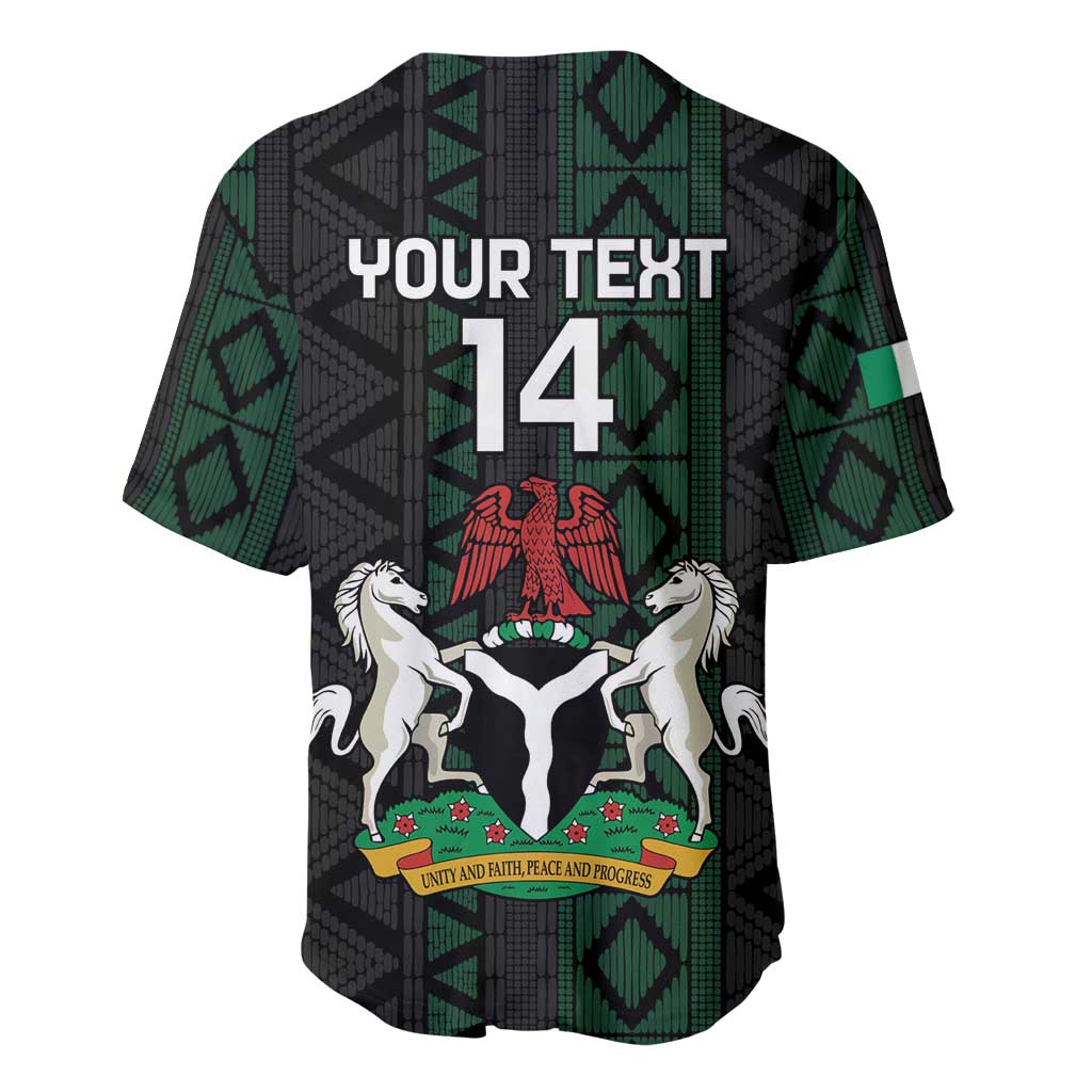 Custom Nigeria Football Baseball Jersey Go Super Falcons African Pattern