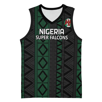 Custom Nigeria Football Basketball Jersey Go Super Falcons African Pattern - African Pride