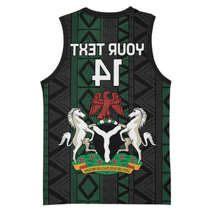 Custom Nigeria Football Basketball Jersey Go Super Falcons African Pattern - African Pride