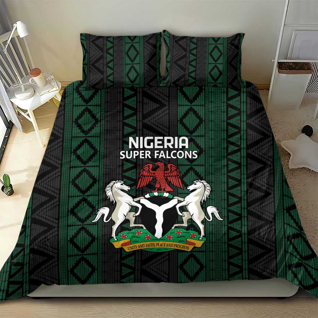 Nigeria Football Bedding Set Go Super Falcons African Pattern