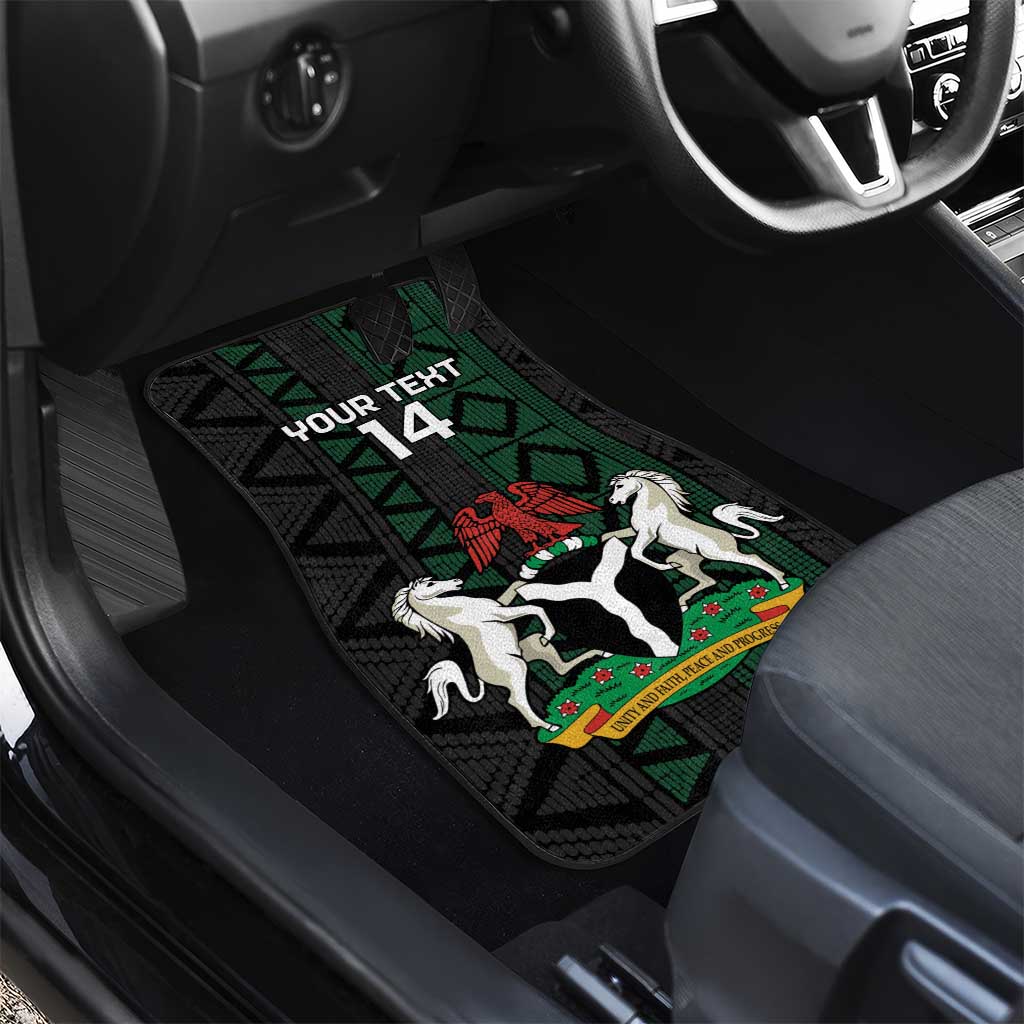 Nigeria Football Car Mats Go Super Falcons African Pattern