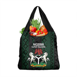 Nigeria Football Grocery Bag Go Super Falcons African Pattern
