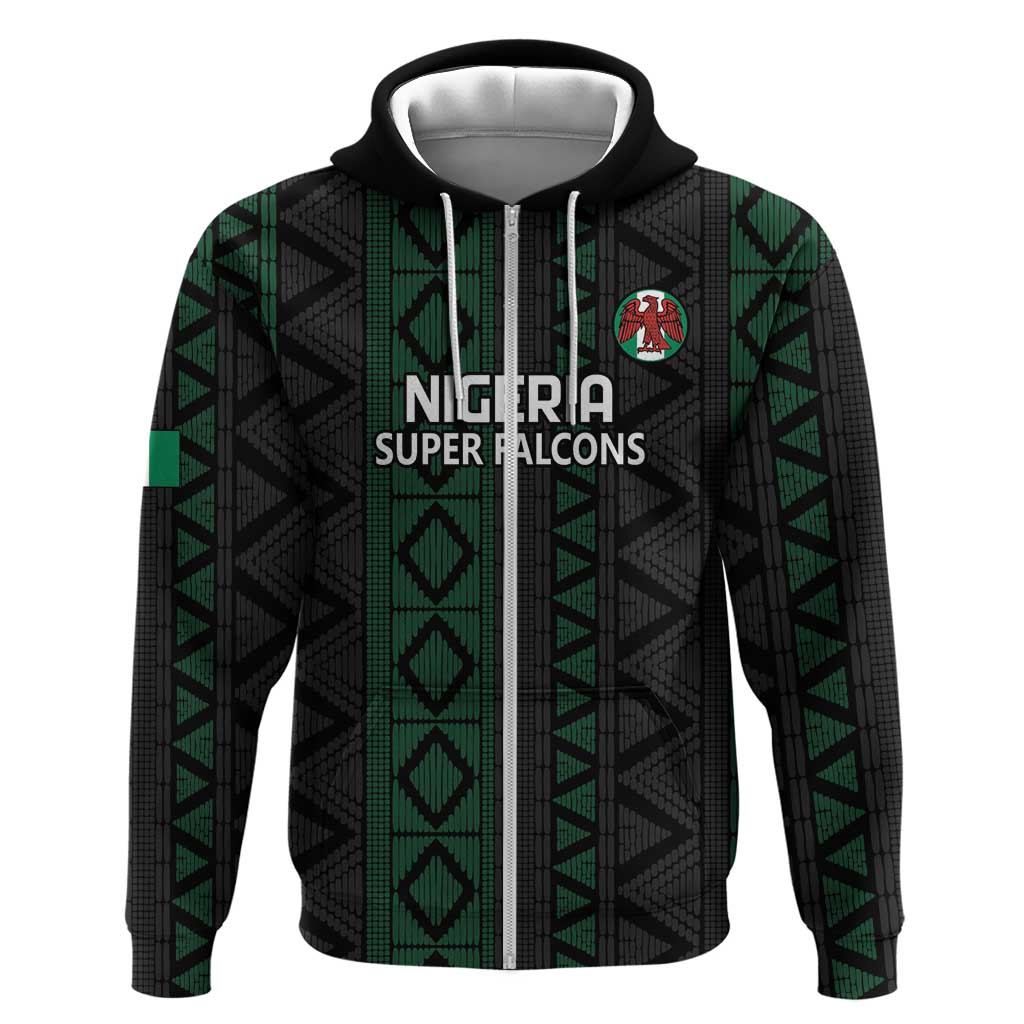 Custom Nigeria Football Hoodie Go Super Falcons African Pattern