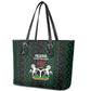 Nigeria Football Leather Tote Bag Go Super Falcons African Pattern