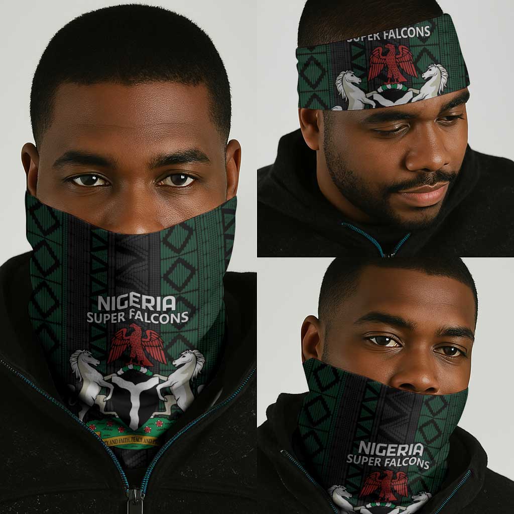 Nigeria Football Neck Gaiter Go Super Falcons African Pattern LT14