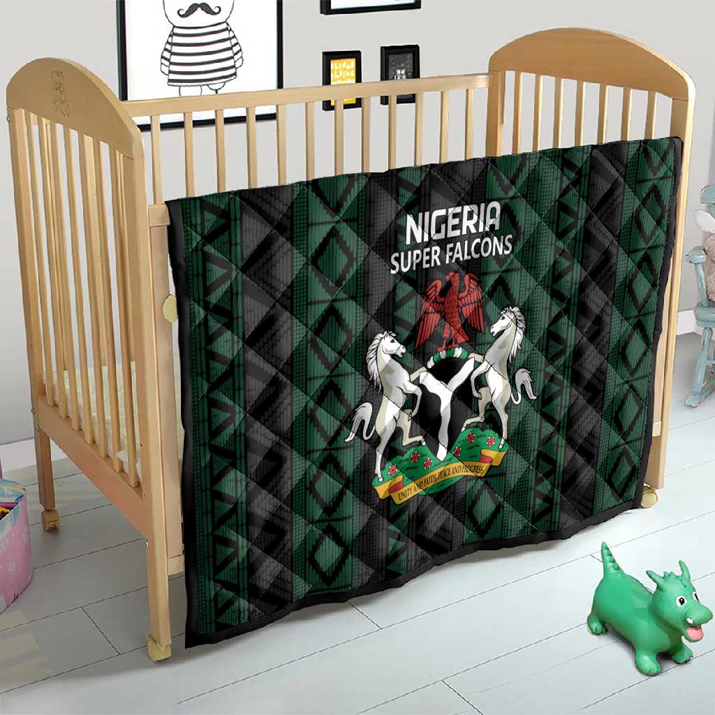 Nigeria Football Quilt Go Super Falcons African Pattern