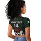 Custom Nigeria Football Raglan Cropped T shirt Go Super Falcons African Pattern