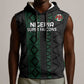 Custom Nigeria Football Sleeveless Hoodie Go Super Falcons African Pattern - African Pride