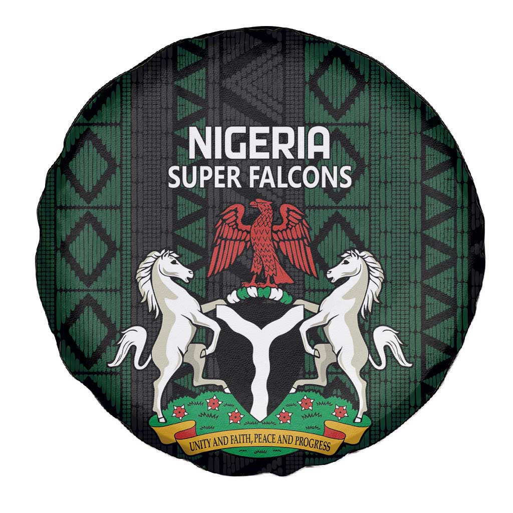 Nigeria Football Spare Tire Cover Go Super Falcons African Pattern