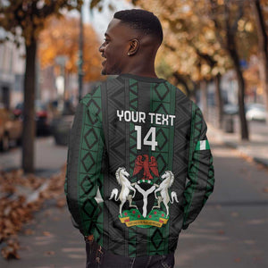 Custom Nigeria Football Sweatshirt Go Super Falcons African Pattern