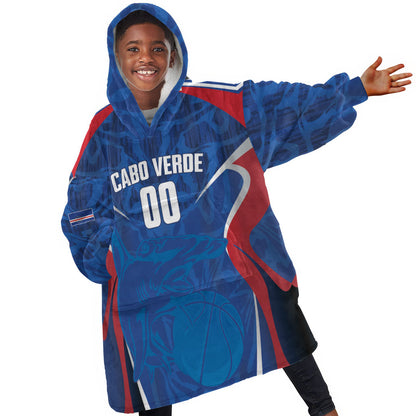 Cape Verde Basketball 2026 Custom Kid Wearable Blanket Hoodie Come On Hammer Sharks