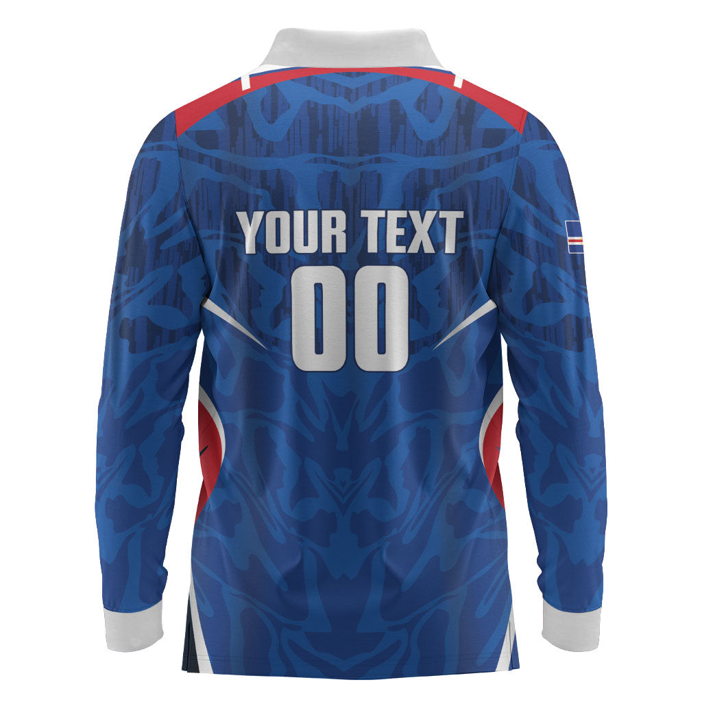 Cape Verde Basketball 2026 Custom Long Sleeve Polo Shirt Come On Hammer Sharks