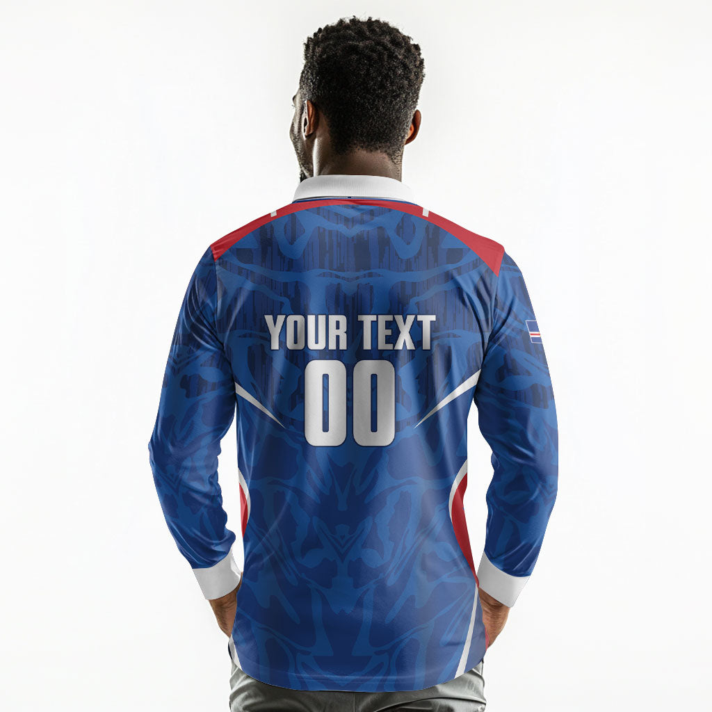 Cape Verde Basketball 2026 Custom Long Sleeve Polo Shirt Come On Hammer Sharks