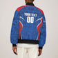 Cape Verde Basketball 2026 Custom Sleeve Zip Bomber Jacket Come On Hammer Sharks