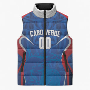 Cape Verde Basketball 2026 Custom Sleeveless Puffer Jacket Come On Hammer Sharks