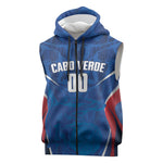 Cape Verde Basketball 2026 Custom Sleeveless Zip Hoodie Come On Hammer Sharks