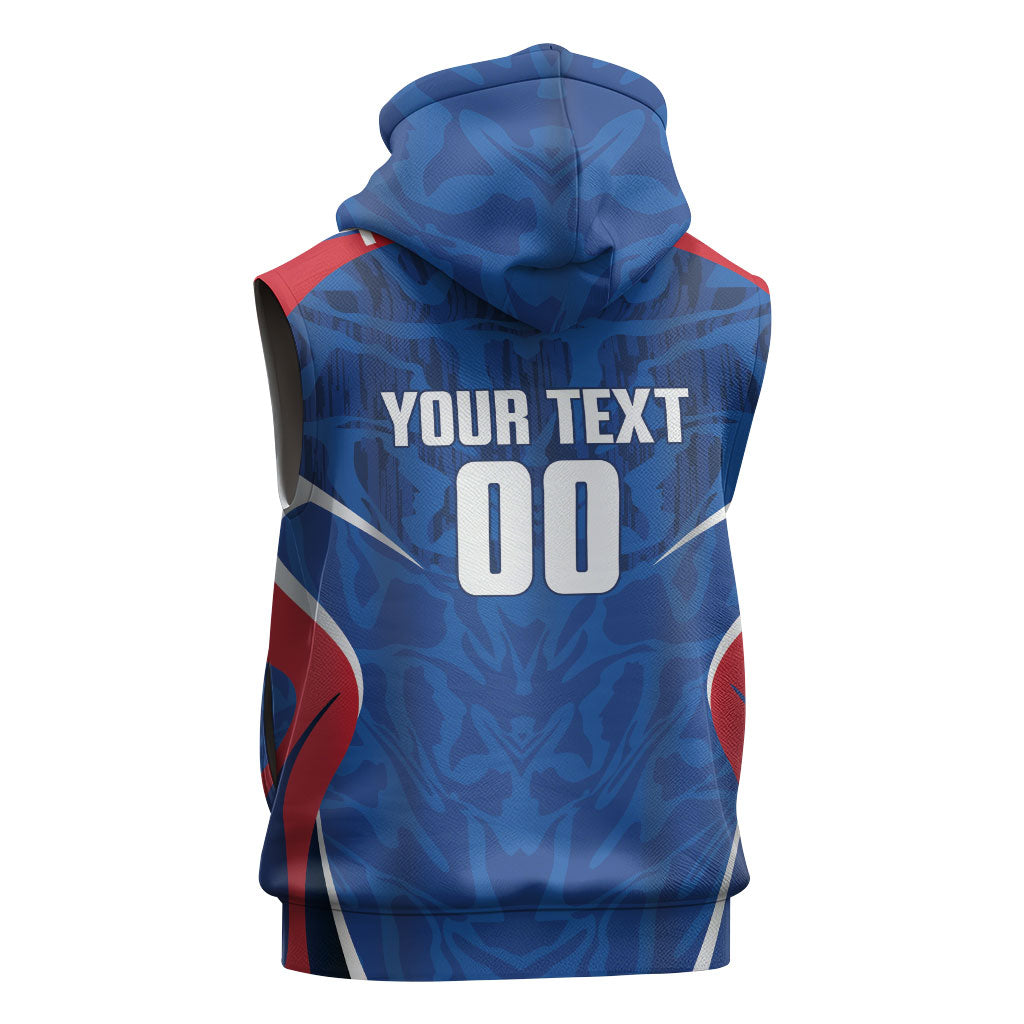 Cape Verde Basketball 2026 Custom Sleeveless Zip Hoodie Come On Hammer Sharks