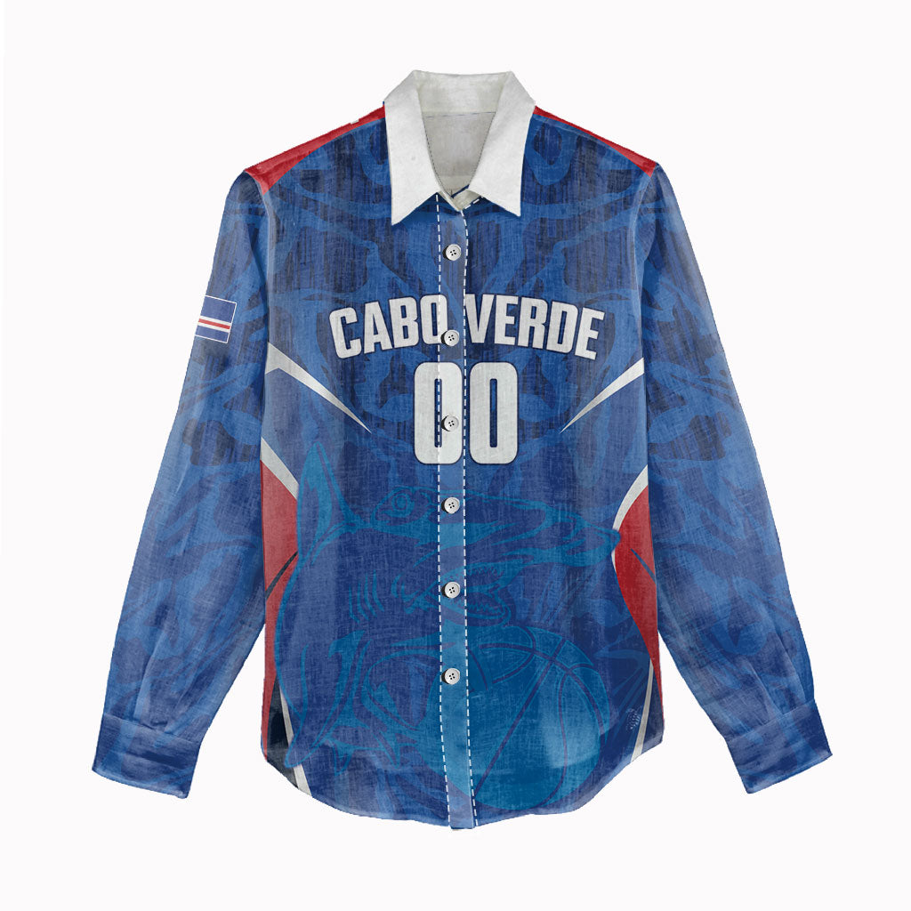 Cape Verde Basketball 2026 Custom Women Casual Shirt Come On Hammer Sharks