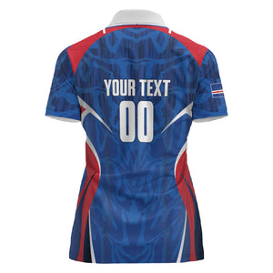 Cape Verde Basketball 2026 Custom Women Polo Shirt Come On Hammer Sharks