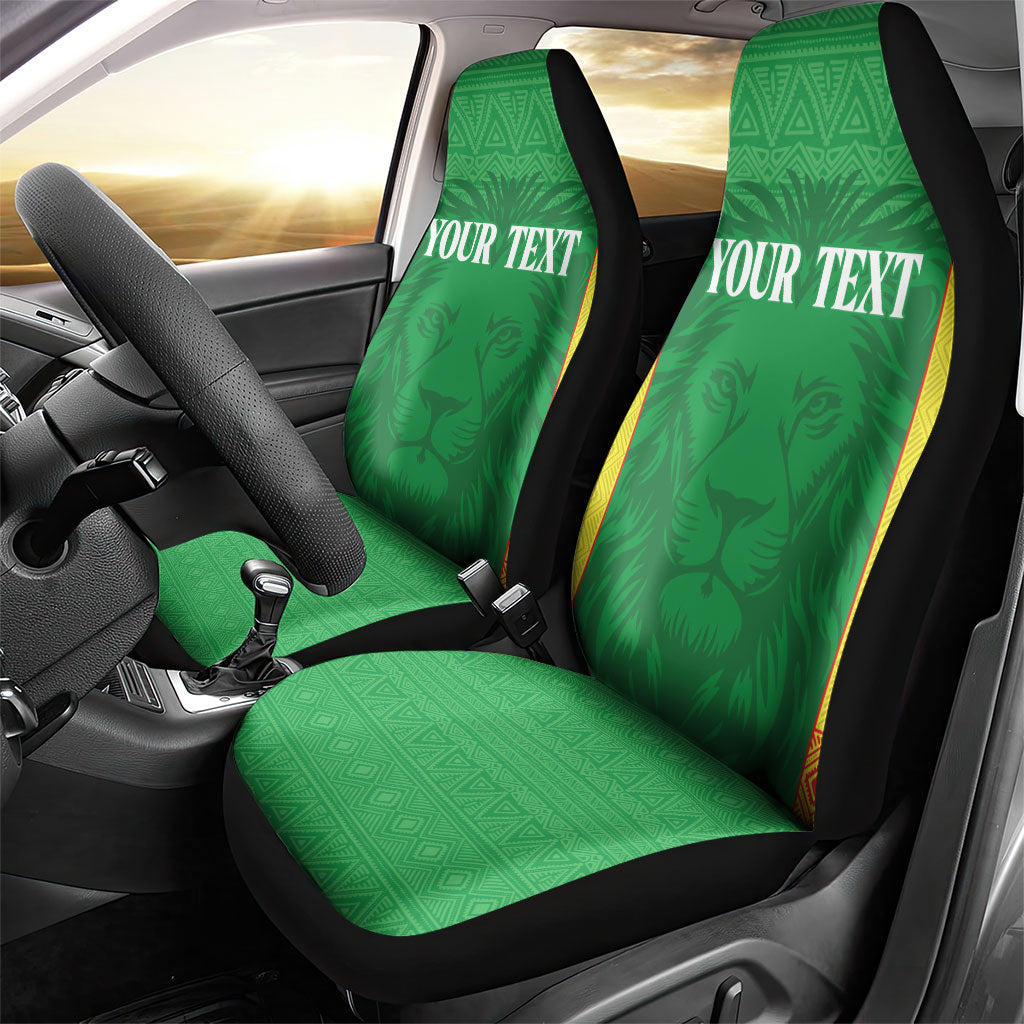 Senegal Basketball 2026 Custom Car Seat Cover Come On Lions African Pattern