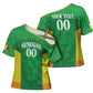 Senegal Basketball 2026 Custom Cross Shoulder Shirt Come On Lions African Pattern