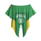 Senegal Basketball 2026 Custom Off Shoulder Wrap Waist Top Come On Lions African Pattern