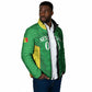 Senegal Basketball 2026 Custom Padded Jacket Come On Lions African Pattern