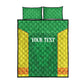 Senegal Basketball 2026 Custom Quilt Bed Set Come On Lions African Pattern