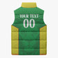 Senegal Basketball 2026 Custom Sleeveless Puffer Jacket Come On Lions African Pattern