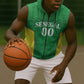 Senegal Basketball 2026 Custom Sleeveless Zip Hoodie Come On Lions African Pattern