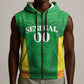 Senegal Basketball 2026 Custom Sleeveless Zip Hoodie Come On Lions African Pattern