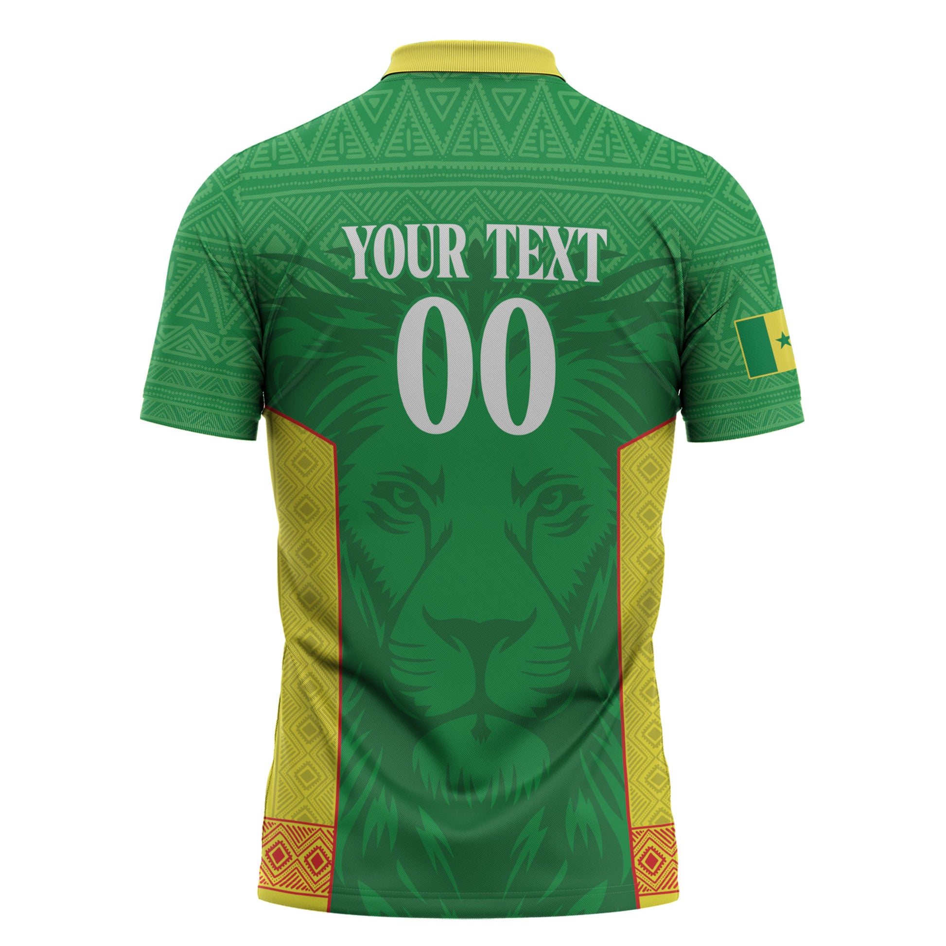 Senegal Basketball 2026 Custom Zipper Polo Shirt Come On Lions African Pattern