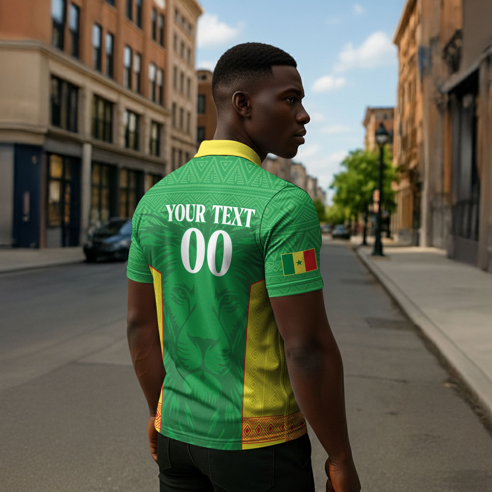 Senegal Basketball 2026 Custom Zipper Polo Shirt Come On Lions African Pattern